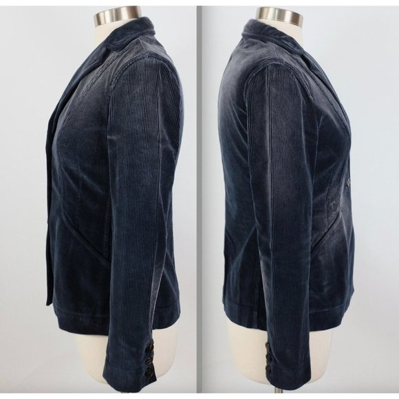 Christian Dior 38 US 6 bar jacket suit pants 2021 navy corduroy blazer - Picture 8 of 16